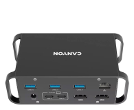 CANYON Stacja dokująca DS-95 2*4K UHD 14 w 1 USB-C Szara - 1333257 - zdjęcie 1